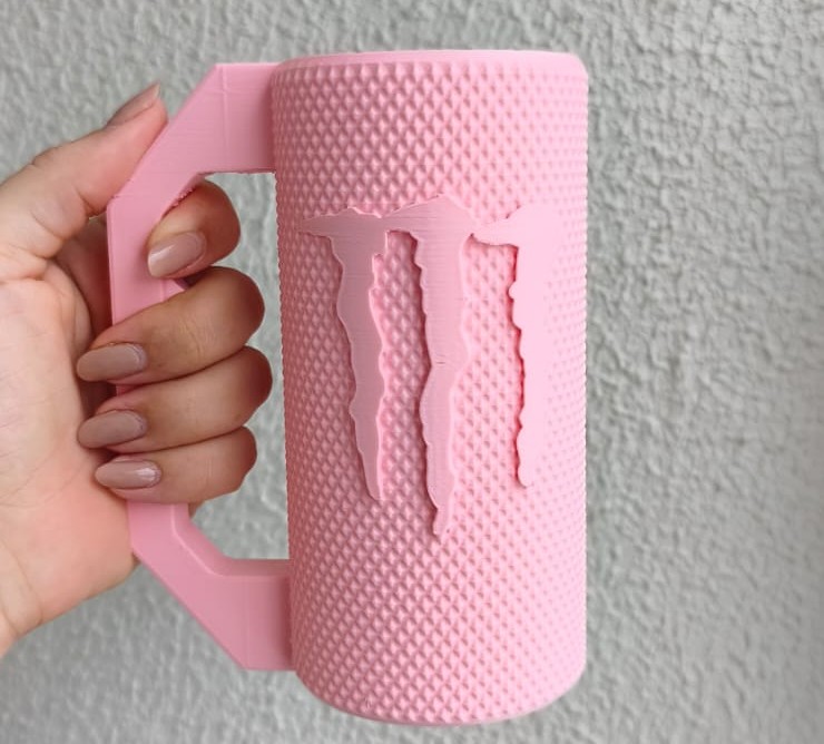Copo e luminária personalizados estilo Monster